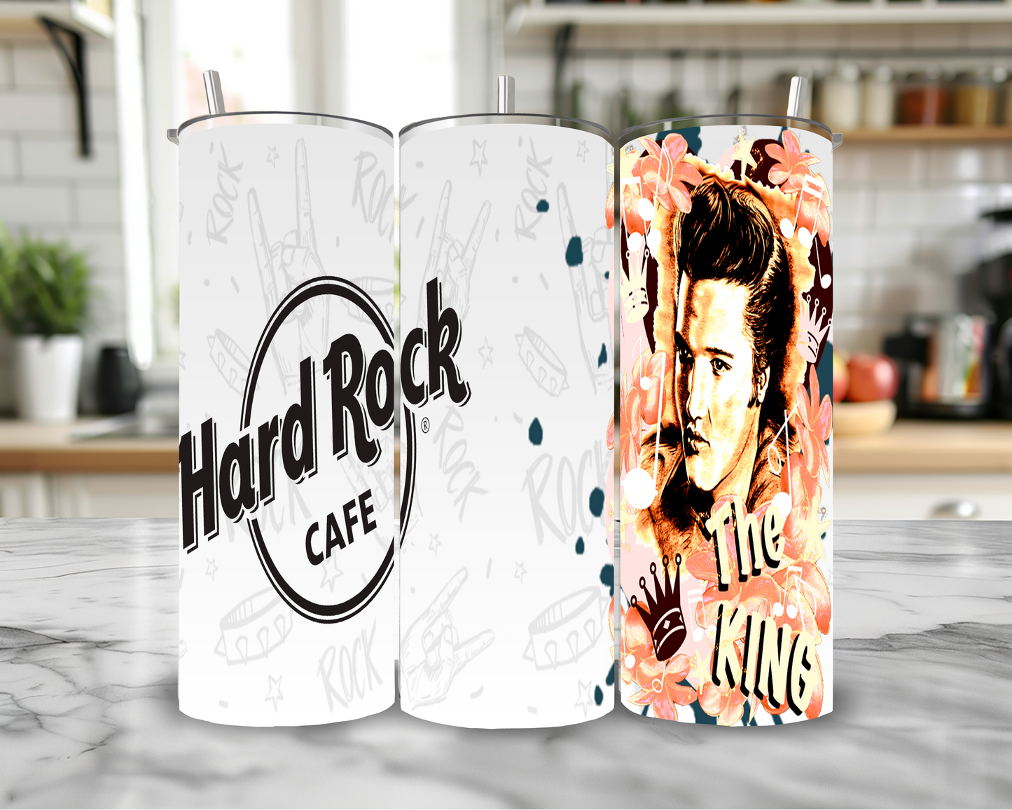 elvis presley 20oz skinny tumbler