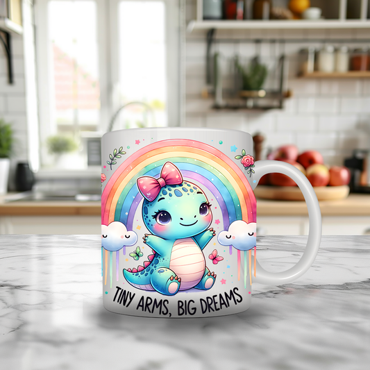 girl style of tiny arms 11oz mug