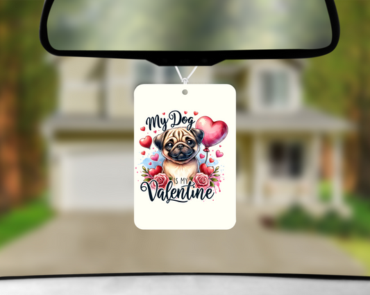 pug valetine air freshener