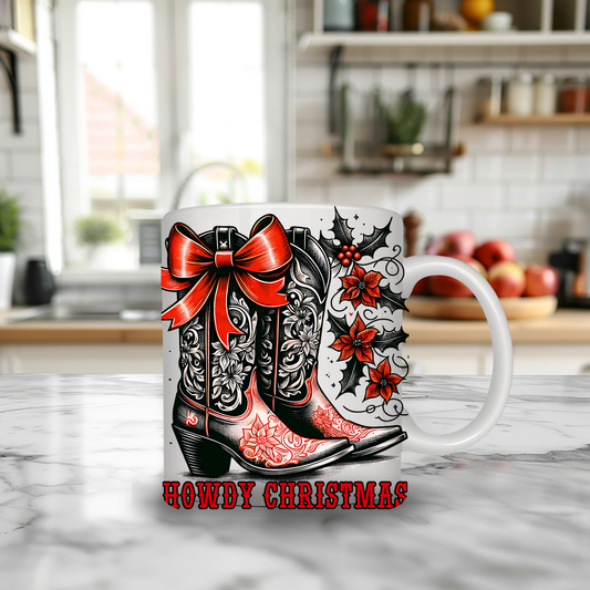 howdy christmas 11oz mug