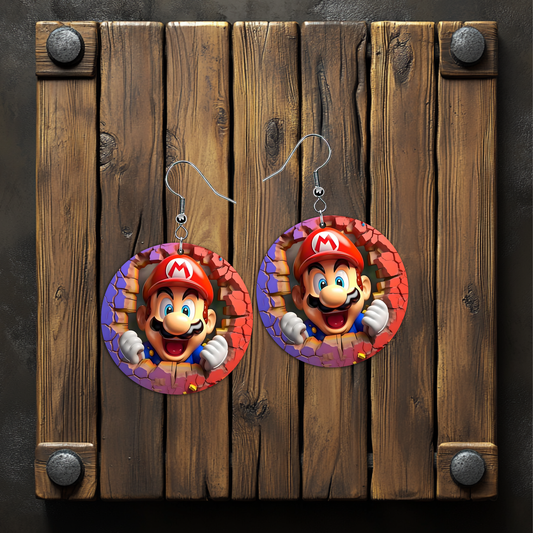 mario busting out earrings