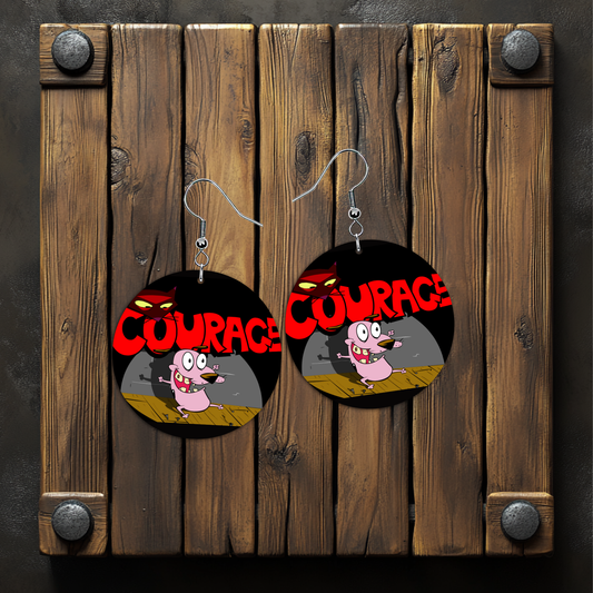 cowardly dog earrings