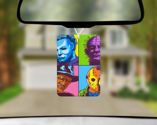 horror art air freshener 3x4inch