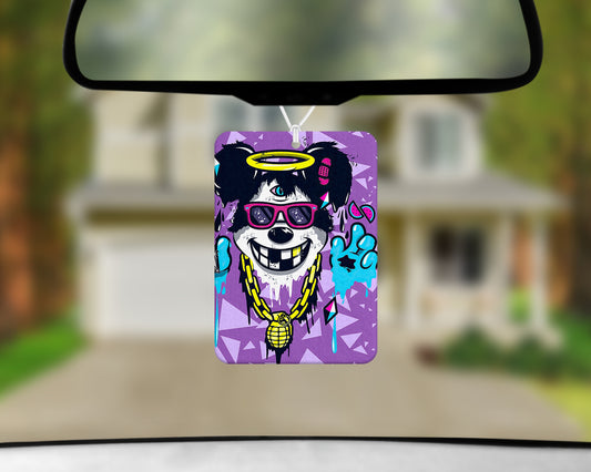 trippy mickey air freshener 3x4inch