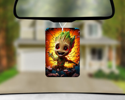 groot air freshener 3x4inch