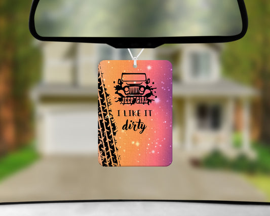 jeep girl air freshener 3x4inch