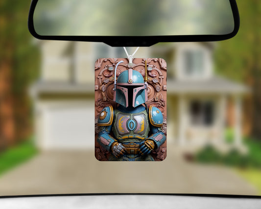 Mandalorian air freshener 3x4inch