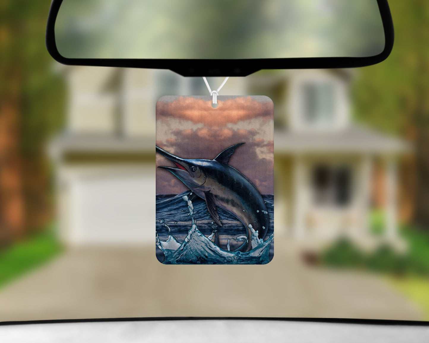 marlin air freshener 3x4inch