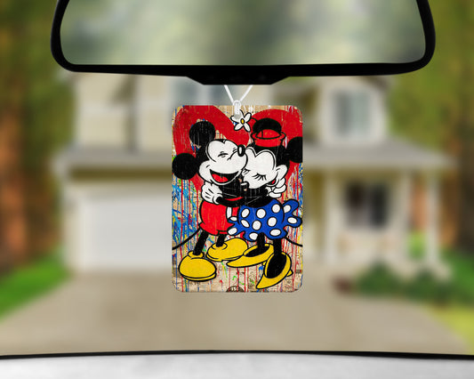 mick and mini air freshener 3x4inch