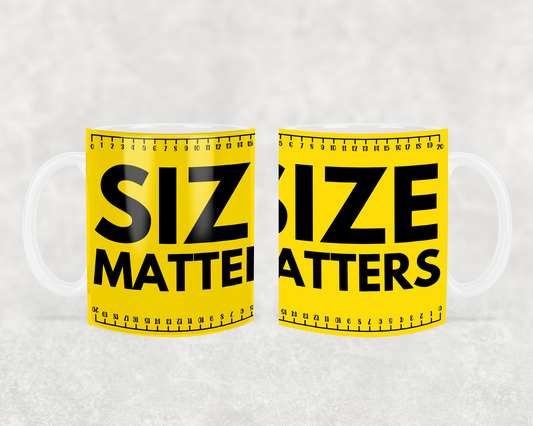 size matters 11oz coffee mug