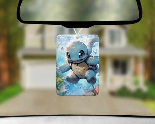 Squirtle air freshener 3x4 inch