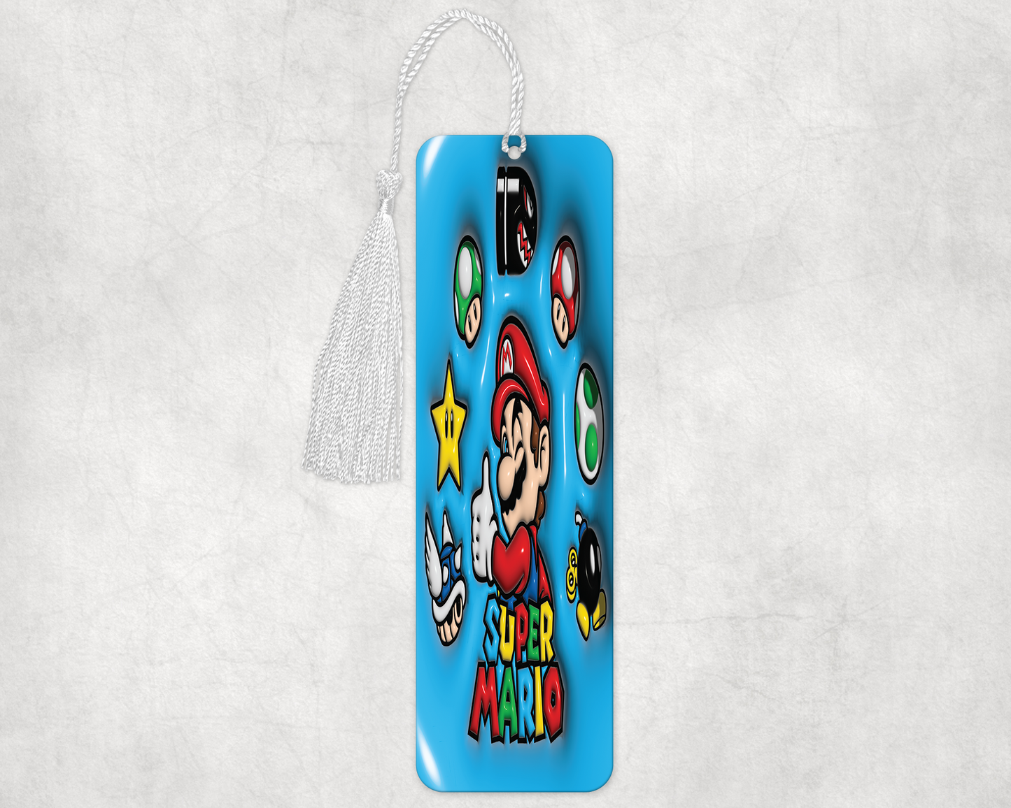 super mario inflated style bookmarker