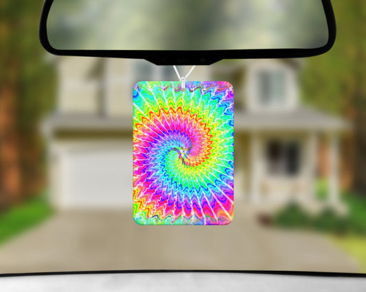 tye dye air freshener 3x4inch