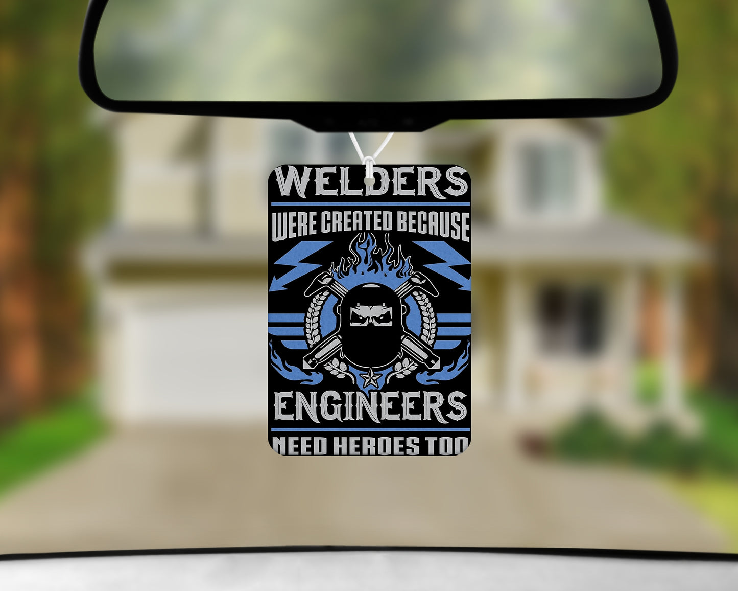 welders air freshener 3x4 inch